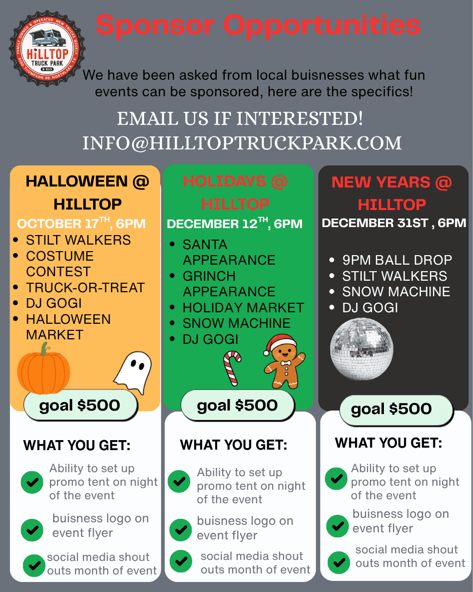 Upcoming event at Hilltop Truck Park 7